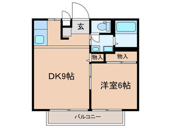 加藤ハイツ　Ｂ棟の物件間取画像